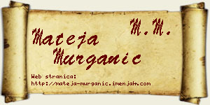 Mateja Murganić vizit kartica